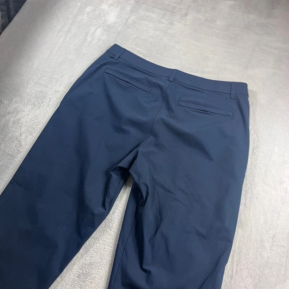 Lululemon Commission Golf Pants Mens 36 Navy Blue Stretch Chino LM5AXUS